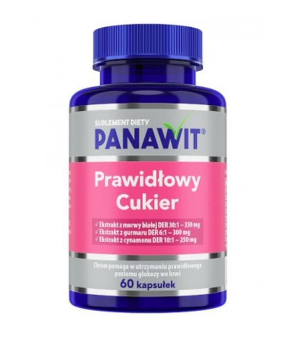 PANAWIT Prawidłowy Cukier, 60 kapsułek