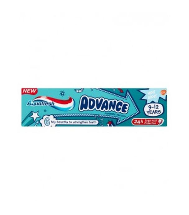 Aquafresh Advance Pasta dla dzieci 9-12 lat, 75 ml