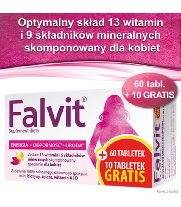 Falvit, tabletki, 60 + 10 sztuk