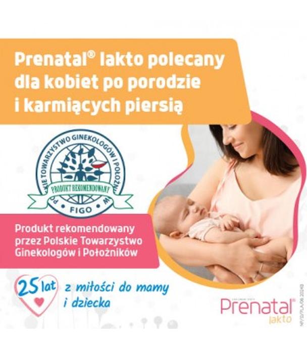 Prenatal Lakto, kapsułki miękkie + kapsułki twarde, 30 sztuk + 30 sztuk