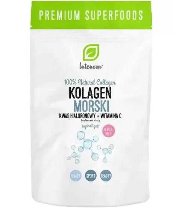 Intenson Kolagen morski + Wit C + kwas hialuronowy, 60 g