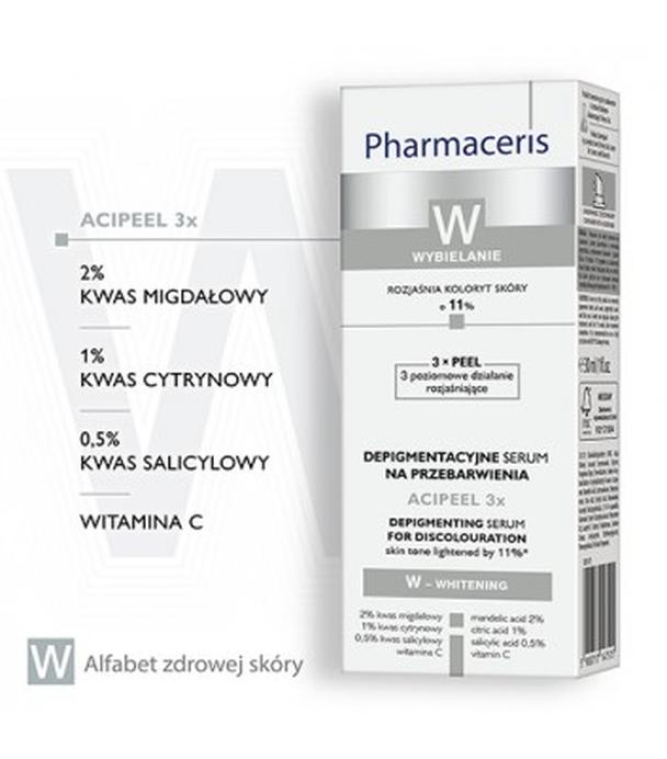 PHARMACERIS W ACIPEEL 3X Depigmentacyjne serum na przebarwienia - 30 ml