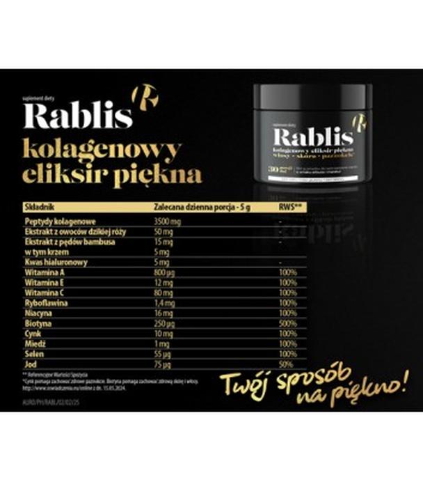 Rablis, Kolagenowy eliksir piękna, 150 g