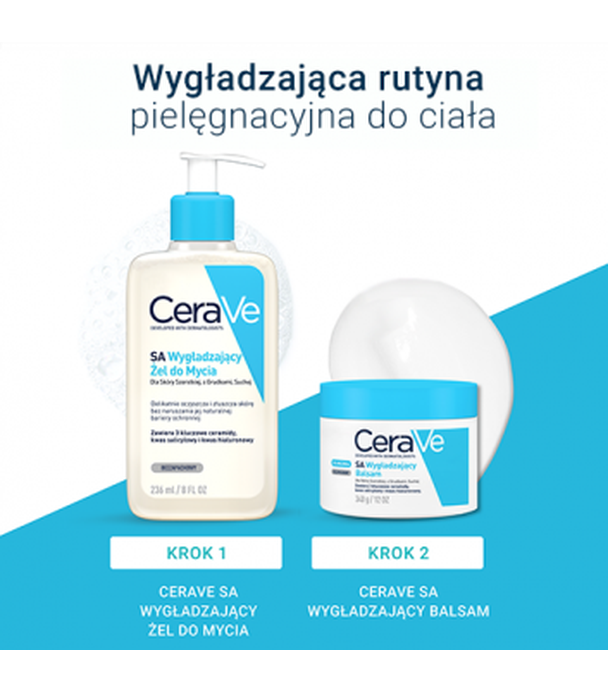 CeraVe SA, wygładzający balsam do skóry suchej, 340 g