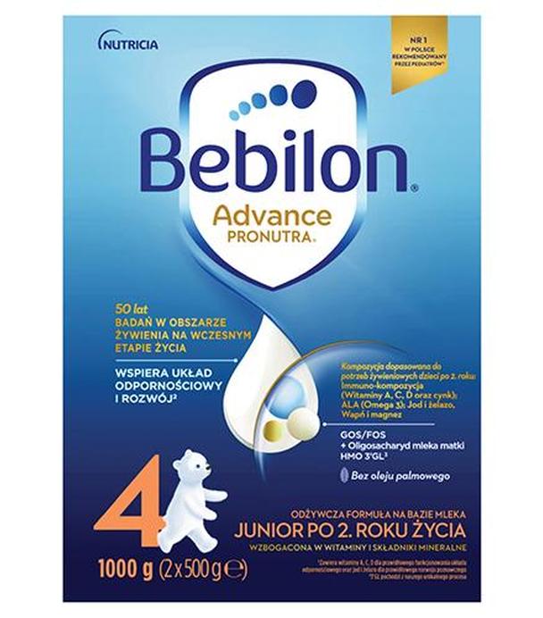 Bebilon 4 Advance Pronutra Junior, odżywcza formuła na bazie mleka po 2. roku życia, 1000 g