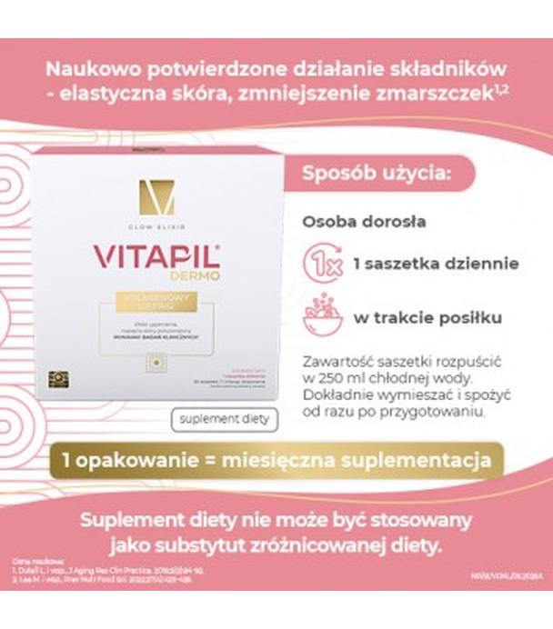 Vitapil Dermo Kolagenowy Lifting, saszetki, 30 sztuk