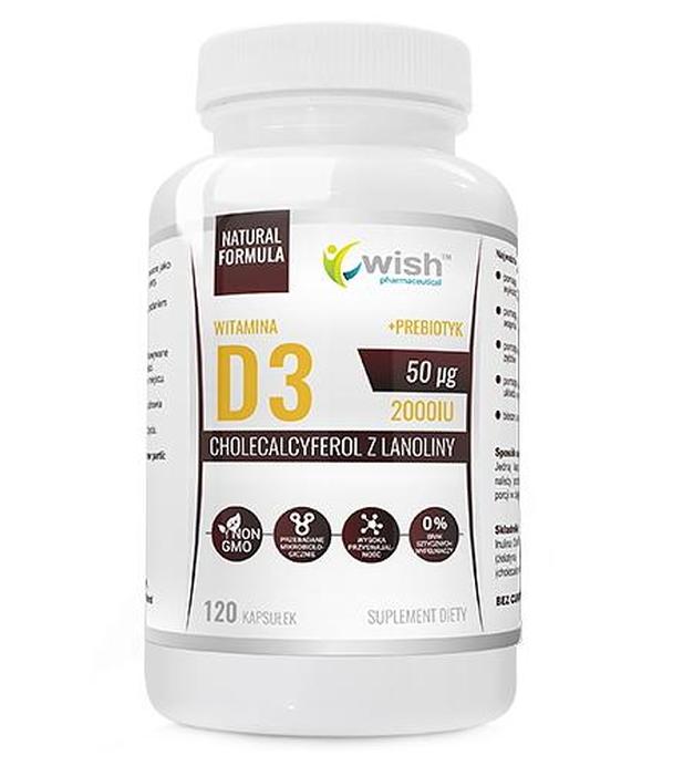 Wish Witamina D3 - 120 kaps. - cena, opinie, właściwości - ważny do 2025-10-31