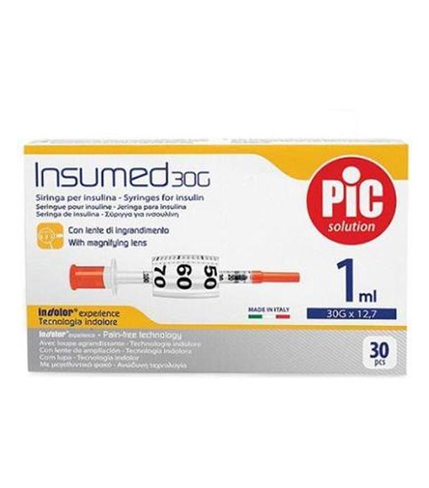 Pic Solution Insumed 1 ml 30G x 12,7 mm Insulinówki - jednorazowe strzykawki do insuliny - 30 szt. - cena, opinie, właściwości