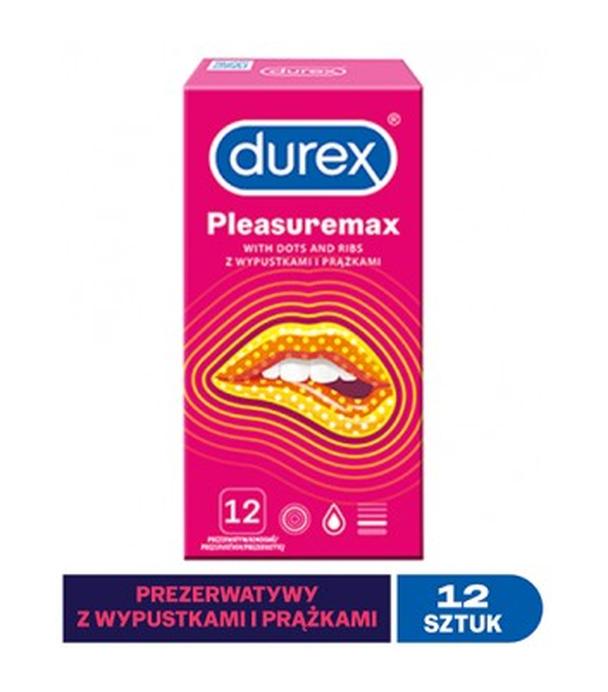 DUREX PLEASUREMAX Prezerwatywy prążkowane z wypustkami - 12 szt.