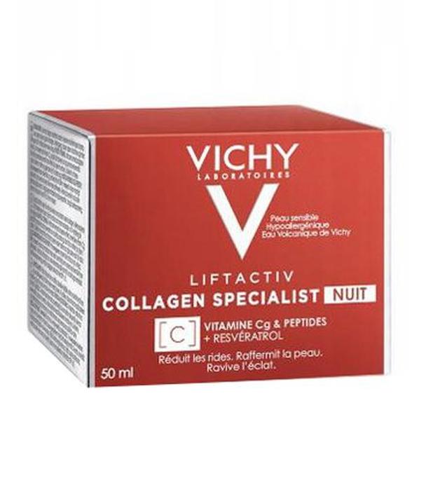 Vichy Liftactiv Collagen Specialist Krem na noc - 50 ml - cena, opinie, skład