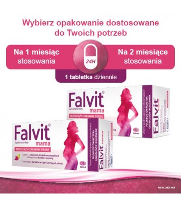 FALVIT MAMA Dla kobiet w ciąży i karmiących, 30 tabletek - ważny do 2025-08-31