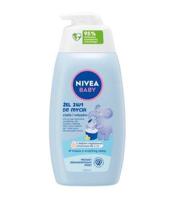 NIVEA BABY Żel 2w1 do mycia ciała i włosów, 500 ml