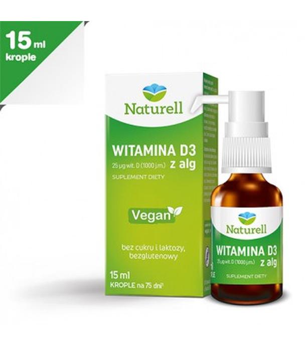 Naturell Witamina D3 z alg, 15 ml