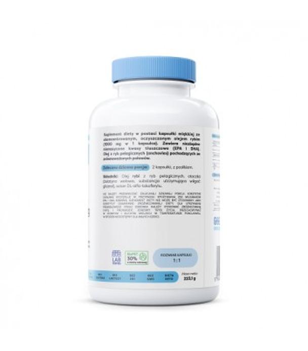 OSAVI Omega-3 Olej Rybi Molecularly Distilled 1000 mg, 180 kapsułek
