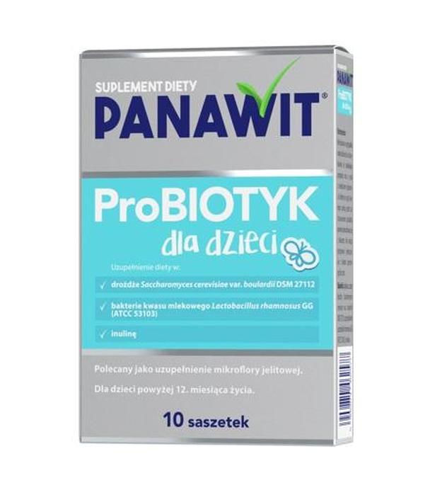 Panawit Probiotyk dla dzieci - 10 saszetek Na florę jelitową - cena, opinie, stosowanie