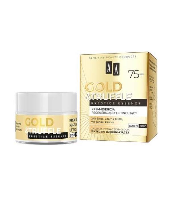 AA Gold & Truffles Prestige Essence 75+ Regenerująco-liftingujący krem-esencja, 50 ml