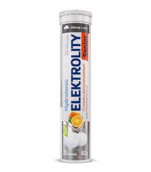Olimp Hydratonic Elektrolity Senior, smak pomarańczowy, tabletki musujące, 20 sztuk