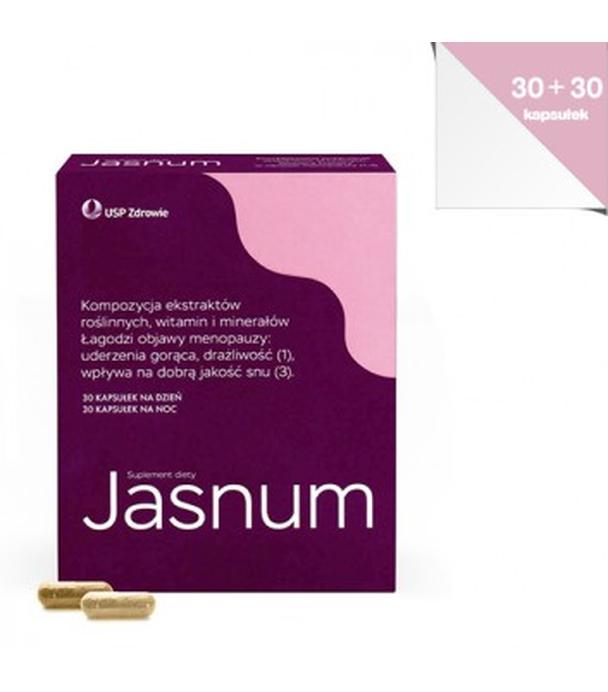 Jasnum 30+30 kapsułek, na objawy menopauzy
