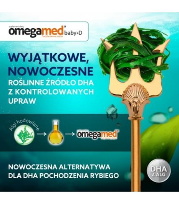 OMEGAMED Baby DHA z alg + Wit D Dla niemowląt i dzieci 0+, 60 kapsułek - ważny do 2024-09-30