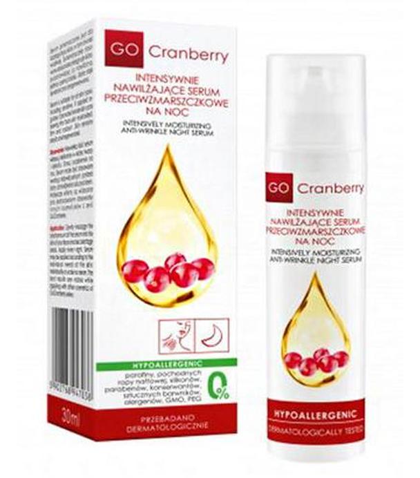 Go Cranberry Intensywnie nawilżające serum przeciwzmarszczkowe na noc - 30 ml - cena, opinie, skład