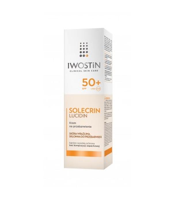 IWOSTIN SOLECRIN LUCIDIN Hipoalergiczny krem na przebarwienia do skóry wrażliwej SPF50+ - 50 ml