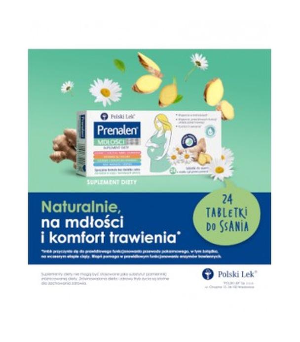 Prenalen Mdłości Gastro Komfort, 24 tabletki do ssania