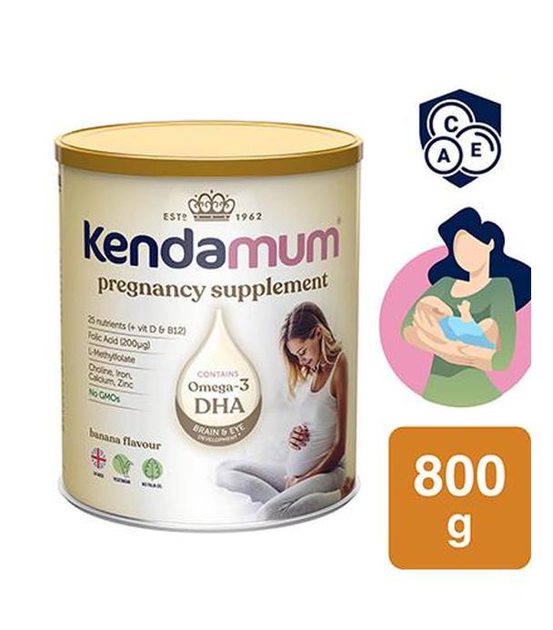 Kendamum Napój dla kobiet w ciąży i karmiących piersią, 800 g, cena, skład, opinie