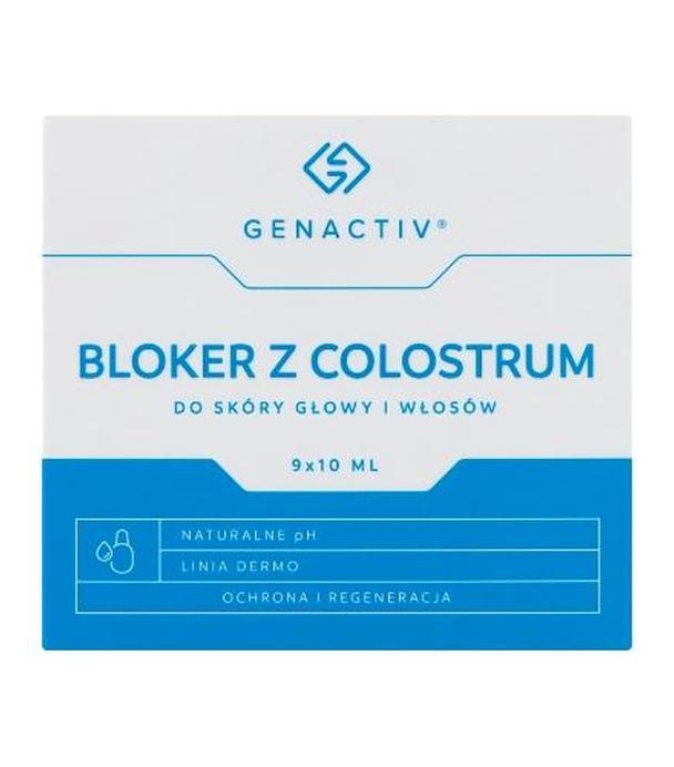 Genactiv Colosregen bloker Płyn do skóry głowy i włosów, 9x10 ml, cena, opinie, stosowanie