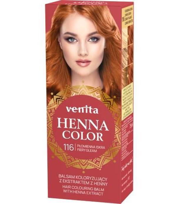 Venita Henna Color, balsam koloryzujący z ekstraktem z henny, 116 Płomienna Iskra, 75 ml