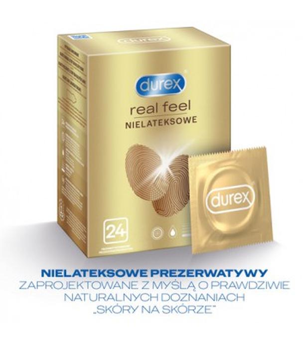Durex Real Feel Prezerwatywy nowej generacji nie-lateksowe - 24 szt. - cena, opinie, wskazania