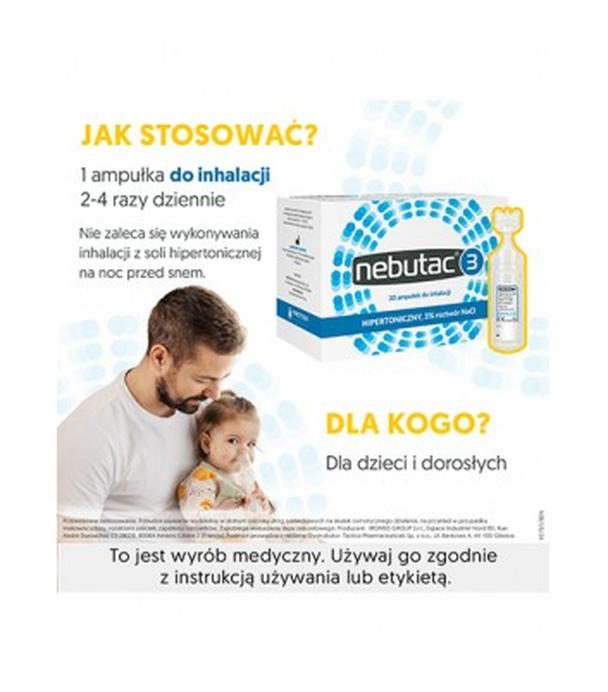 NEBUTAC Hipertoniczny roztwór chlorku sodu 3% - 30 amp.