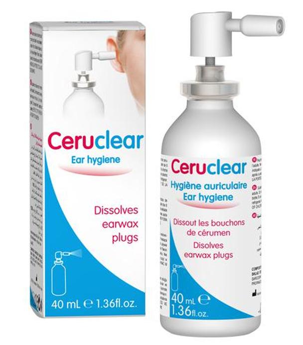 CERUCLEAR Spray do uszu - 40 ml - cena, opinie, stosowanie