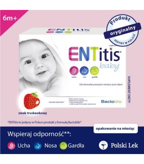 Entitis Baby Smak truskawkowy, 30 saszetek - ważny do 2024-10-31