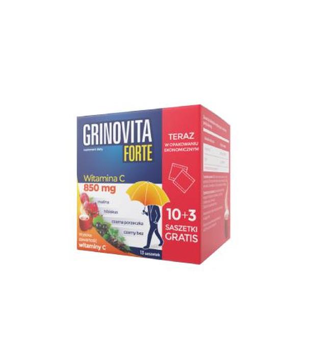 GRINOVITA FORTE Witamina C 850 mg, 13 saszetek