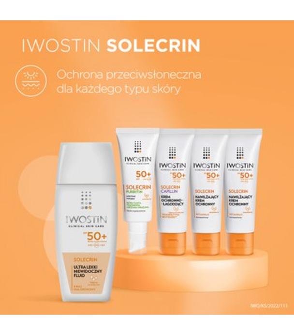 Iwostin Solecrin Ultra Lekki Niewidoczny Fluid SPF50+, 40 ml, cena, opinie, skład