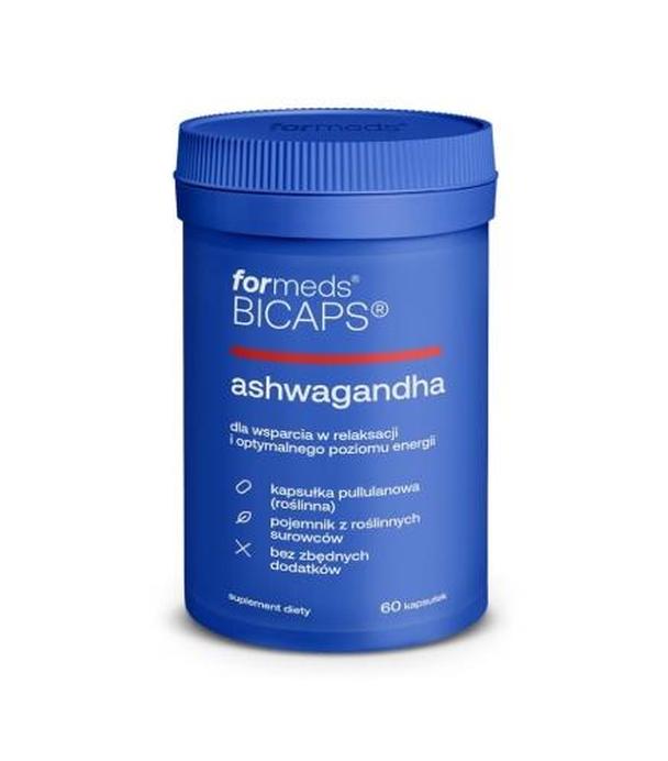 Bicaps Ashwagandha, kapsułki, 60 sztuk