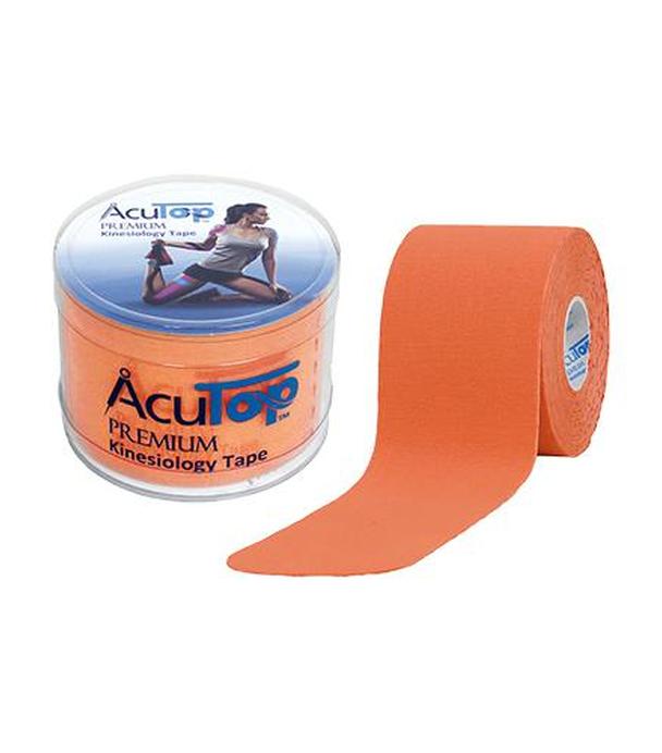 AcuTop Premium Kinesiology Tape 5 cm x 5 m pomarańczowy, 1 sztuka, cena, opinie, stosowanie