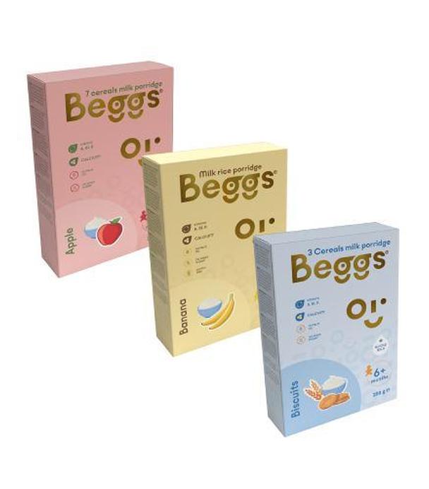 Beggs Mix kaszek z pełnotłustym mlekiem po 6. miesiącu życia, 600 g (3x200 g) - ważny do 2025-09-11
