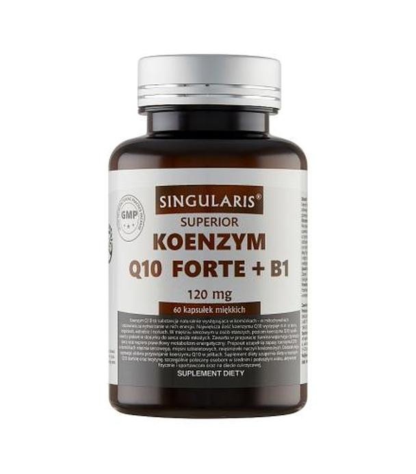 Singularis Superior Koenzym Q10 Forte + B1 120 mg - 60 kaps. - cena, opinie, właściwości