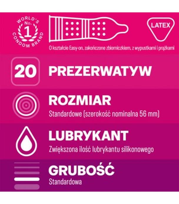 Durex Pleasure Mix Prezerwatywy, 40 sztuk