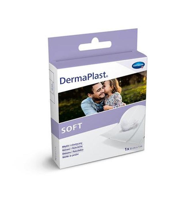 DermaPlast Soft Plaster z miękkiej włókniny 8 cm x 1 m - 1 szt. Na otarcia i skaleczenia - cena, opinie, właściwości