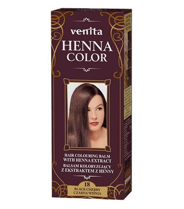 VENITA Henna Color Balsam Koloryzujący nr 18 Czarna Wiśnia, 75 ml - 1020710 - uszkodzone opakowanie