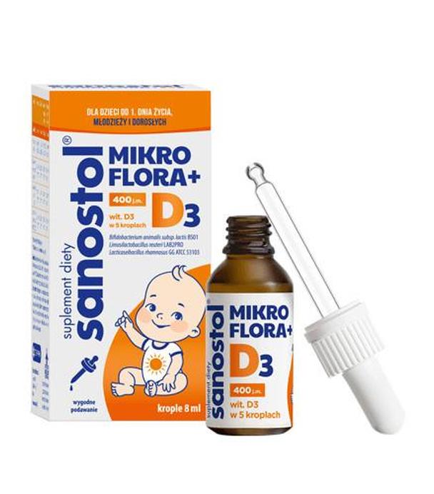 Sanostol Mikroflora + D3 8 ml