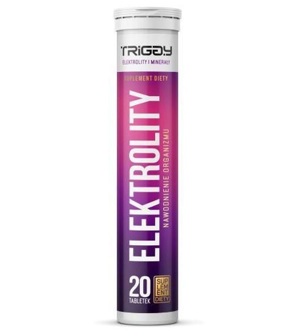 Triggy Elektrolity o smaku grejpfrutowym, 20 tabletek musujących