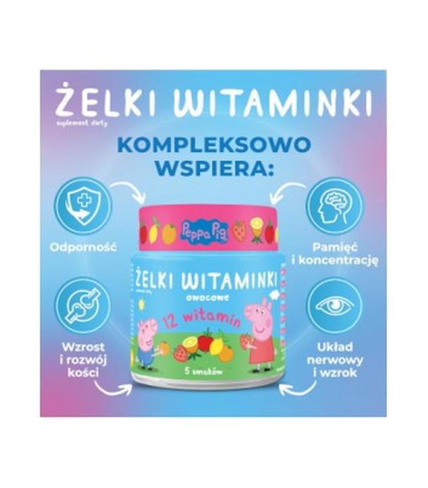 DOMOWA APTECZKA Żelki witaminki Świnka Peppa, 60 sztuk