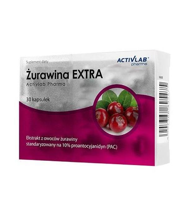 Activlab Pharma Żurawina Extra - 30 kaps. - Układ moczowy - cena, opinie, wskazania - ważny do 2025-09-21