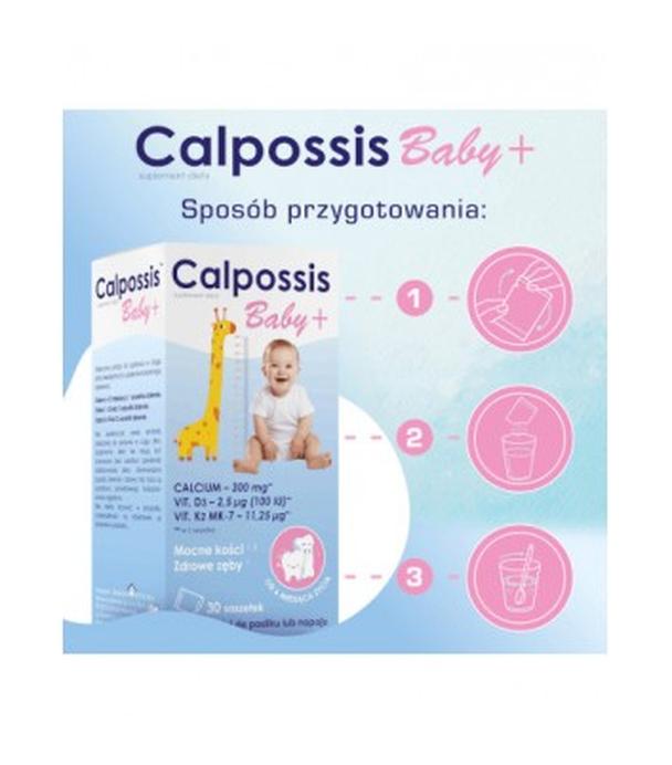 Darmowa Apteczka, Calpossis Baby+, proszek, 30 saszetek