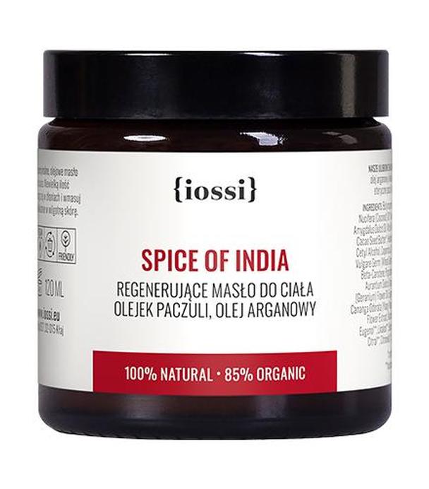 Iossi Spice Of India Regenerujące masło do ciała Paczuli, Olej Arganowy, 120 ml - ważny do 2025-02-28