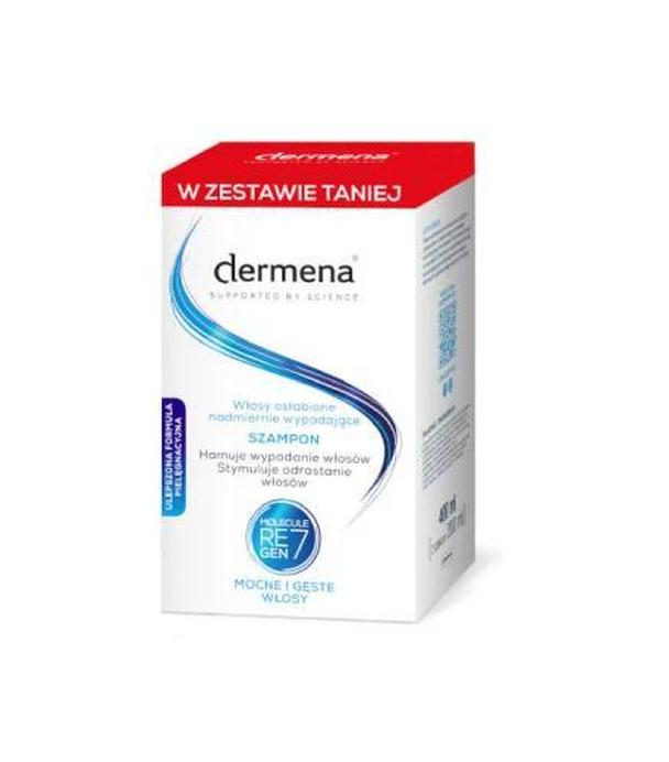 Dermena, Szampon hamujący wypadanie włosów, 2 x 200 ml