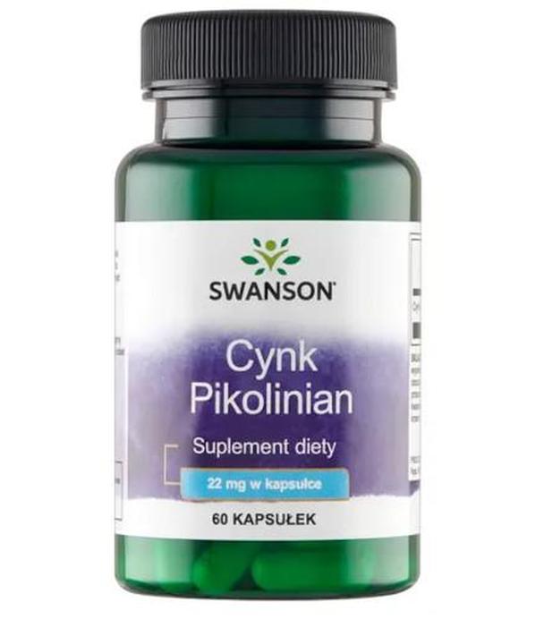 Swanson Cynk Pikolinian 22 mg, 60 kapsułek